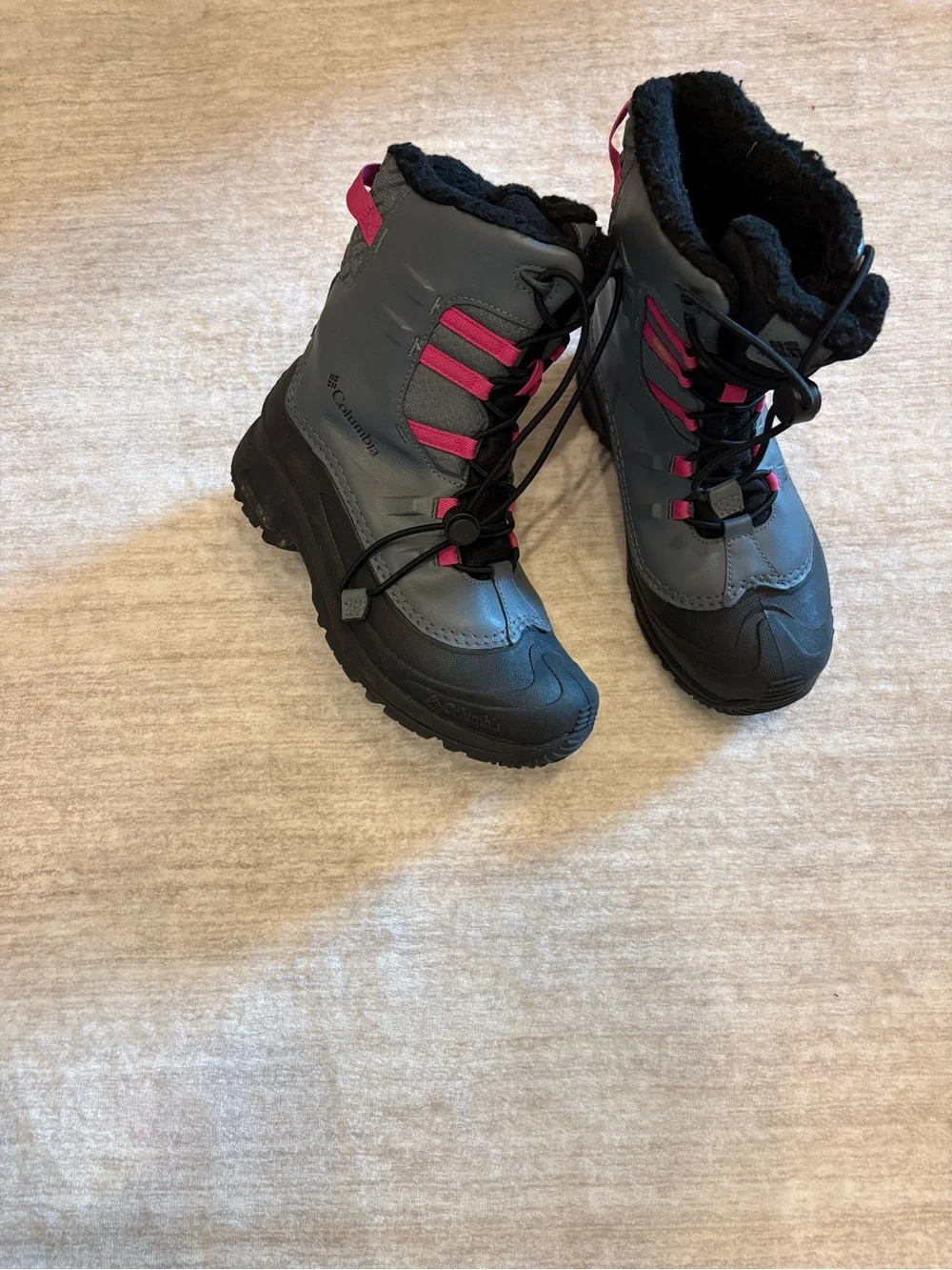 Columbia Youth Unisex Bugaboot Celsius Boot Graphite/Wild Fuchsia- Waterproof